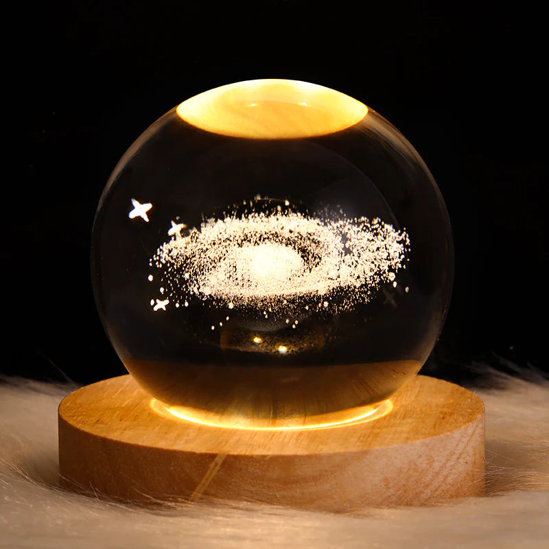 Starry Sky and Planets Moon Moon Crystal Ball Projection Night Lamp Creative Ambience Light